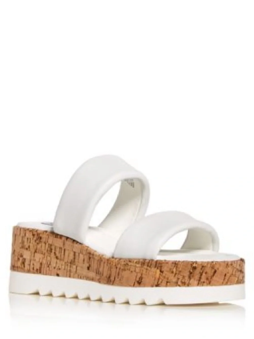 Xappeal White Cork Platform Slide Sandals Size 9 New